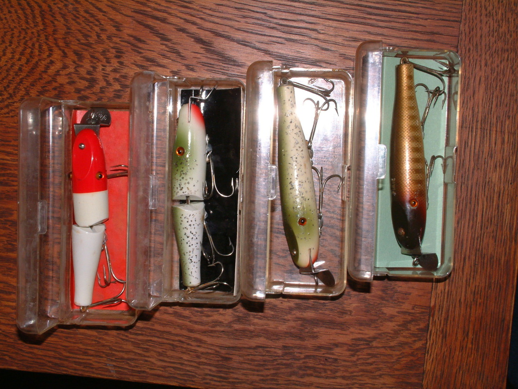 Vintage Fishing Lures Advertising Mint on Store Display Dead Stock