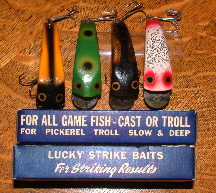 VINTAGE Lucky Strike Ruby Eye Fishing Lure, Canada – Starboard Home