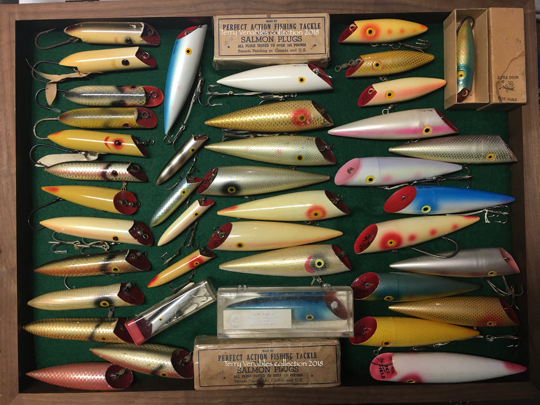 Lot of 9 Vintage Salmon fishing Plugs Tomic